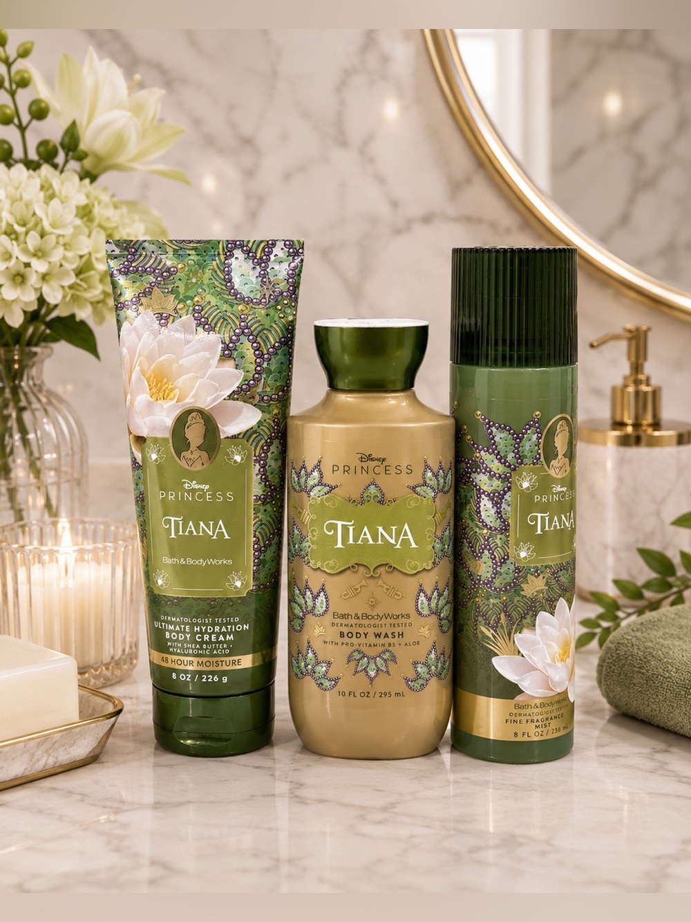 Bath & Body Works Disney Princess Tiana 3-Piece Gift Set